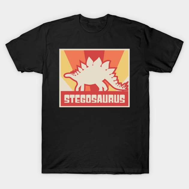 Vintage Dinosaur Stegosaurus Graphic T-Shirt by MeatMan